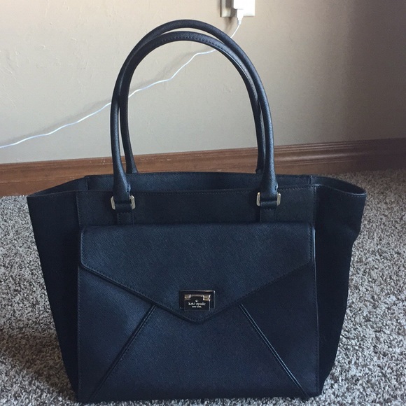 kate spade Handbags - Kate Spade Wesley Place Leather And Suede Tote